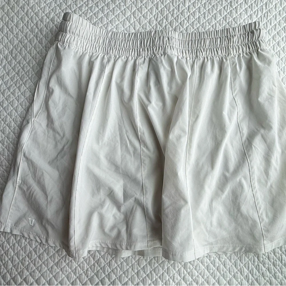 Vuori Clementine Skort White Size L Athletic Tennis Running Skirt - Picture 9 of 12